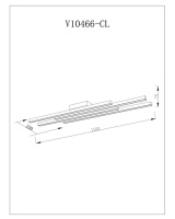 Люстра потолочная светодиодная Moderli V10466-CL Fano