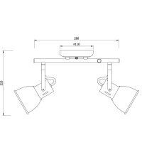 Потолочный светильник Arte Lamp A1677PL-2WH Jovi