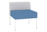 Коллекция мягкой мебели M3 Верх экокожа Euroline 921 (белая)/низ экокожа Oregon 03 (синяя)