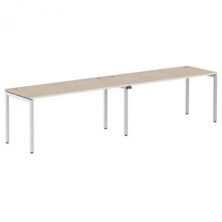 Стол 2-х местный XWST 3270 Бук Тиара/Алюминий 3200х700х750 XTEN-S