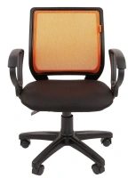 Офисное кресло CHAIRMAN 699, ткань стандарт/сетчатый акрил, оранжевый