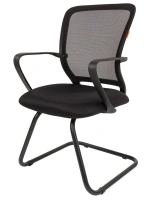 Офисное кресло CHAIRMAN 698V, ткань TW/сетчатый акрил, черный