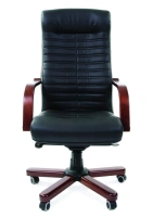 Офисное кресло CHAIRMAN 480WD, экокожа, черный