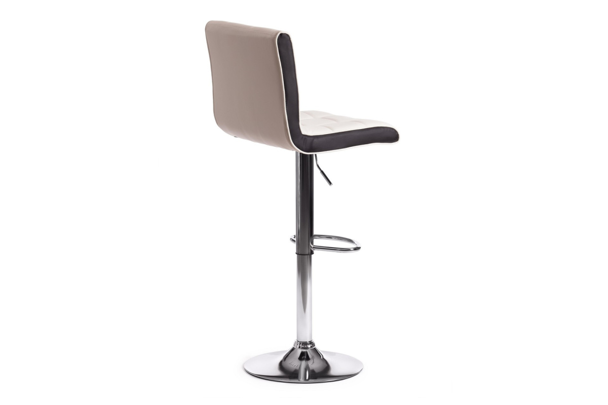 Комплект барных стульев Barber (2 шт.) Экокожа белая/черная