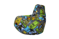 Бескаркасное кресло Мешок Груша L 5034011 Ткань жаккард Freestyle Бескаркасное кресло Мешок Груша L 5034011 Ткань жаккард Freestyle