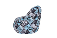 Бескаркасное кресло Мешок Груша XL 5032021 Ткань велюр Тиранозавр Бескаркасное кресло Мешок Груша XL 5032021 Ткань велюр Тиранозавр