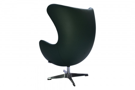 Кресло дизайнерское Egg Chair FR 0569 Кожа зеленая