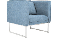 Мягкое кресло M24-1S Рогожка Kiton 11 (голубая)