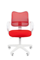 Офисное кресло Chairman 450 LT Россия белый пластик TW-19/TW-69 красный