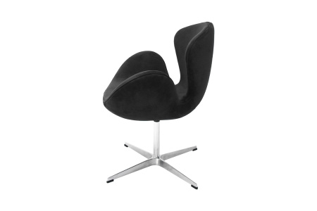 Кресло дизайнерское Swan Chair FR 0650 Замша графит