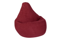 Бескаркасное кресло Мешок Груша 3XL 5023841 Ткань велюр бордовый Бескаркасное кресло Мешок Груша 3XL 5023841 Ткань велюр бордовый