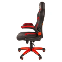 Геймерское кресло CHAIRMAN Game 18 SQUID, экокожа/ткань TW, черный/красный (лимитированный выпуск)