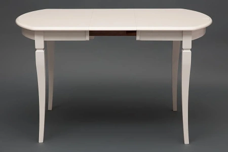 Стол обеденный MODENA раскладной 100(129)x75, ivory white