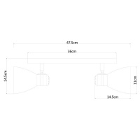 Спот Arte Lamp A5049AP-2GY Mercoled