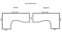 Стол криволинейный на металлокаркасе левый Metal System Style БП.СА-3 Л дуб наварра