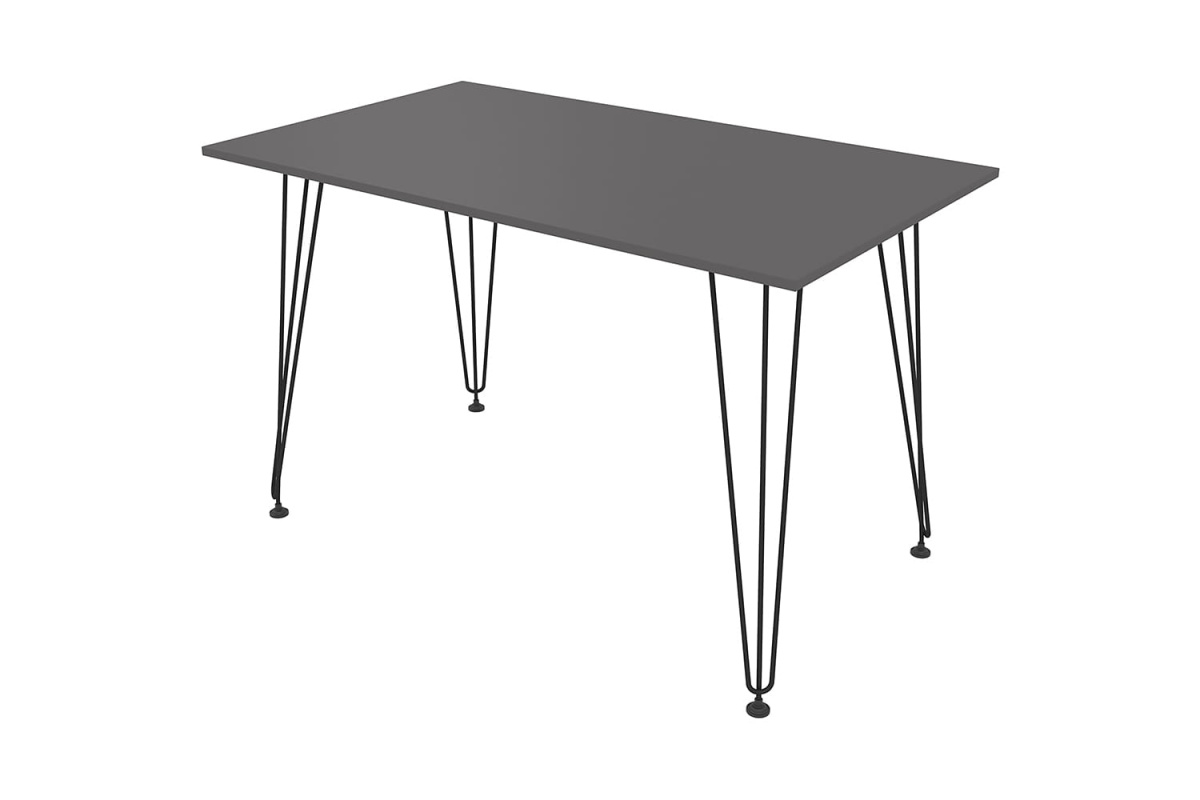 Стол обеденный прямоугольный Delta 21DELTA.008 New graphit/Черный металл
