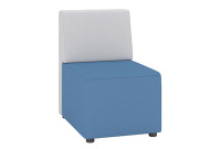 Коллекция мягкой мебели М10 Верх экокожа Euroline 921 (белая)/низ экокожа Oregon 03 (синяя)
