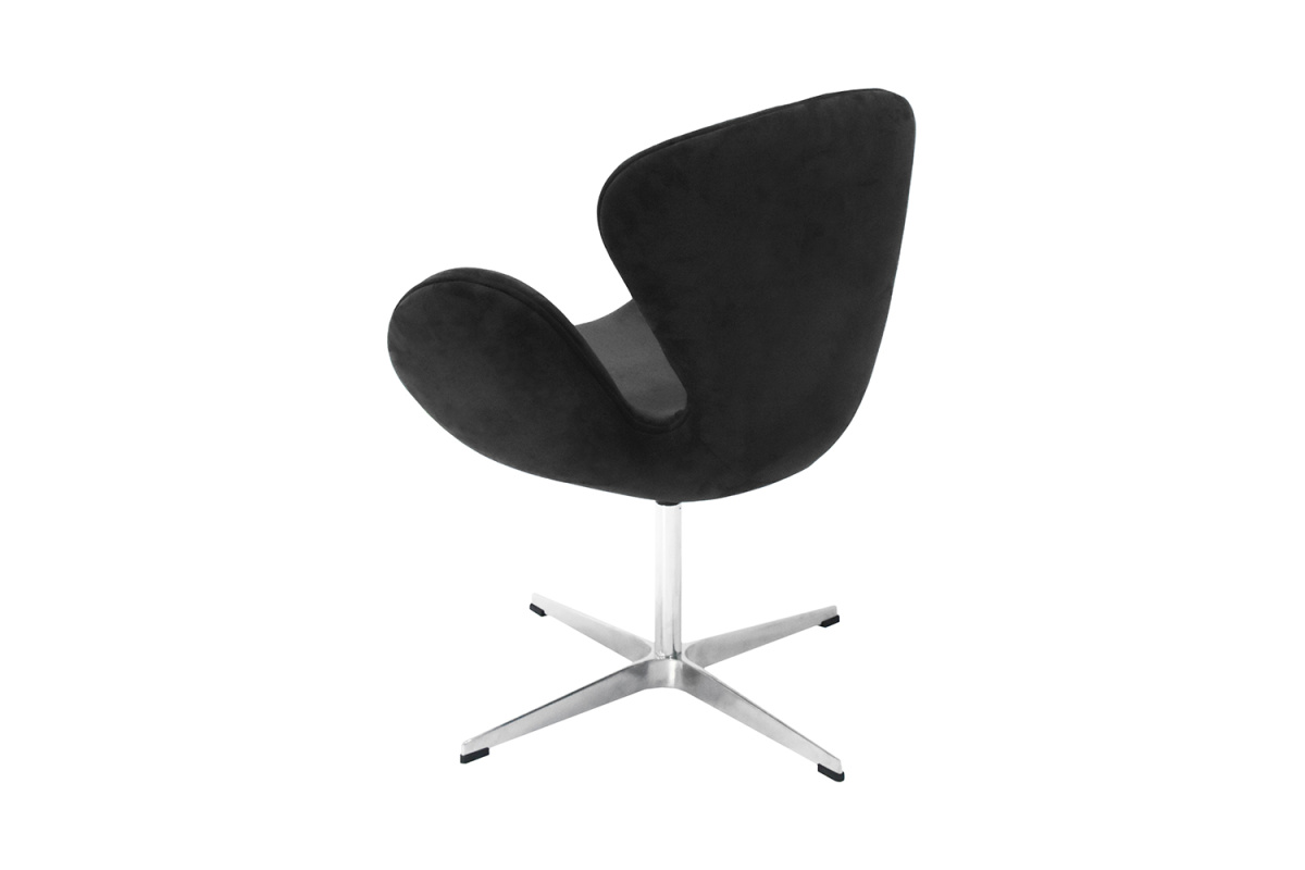 Кресло дизайнерское Swan Chair FR 0650 Замша графит