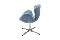 Кресло дизайнерское Swan Chair FR 0654 Замша серая