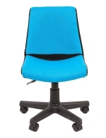 Детское кресло CHAIRMAN Kids 115, ткань TW, черный/голубой, выставочный образец