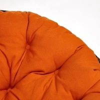 Кресло PAPASAN с подушкой, ткань оранжевый/аntique brown