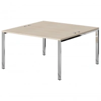 Стол 2-х местный XTEN GLOSS 140х140, Бук Тиара/Нержавеющая сталь Стол 2-х местный XTEN GLOSS 140х140, Бук Тиара/Нержавеющая сталь
