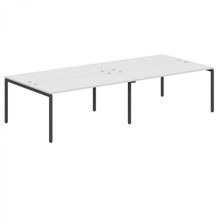 Стол 4-х местный XWST 3214 Белый/Антрацит 3200х1406х750 XTEN-S