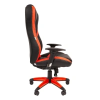 Геймерское компьютерное кресло CHAIRJET GAME 22 с регулируемыми подлокотниками и синхромеханизмом, экокожа, черный/красный