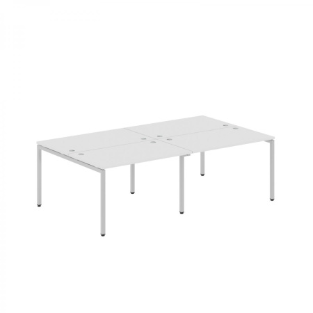 Стол 4-х местный XWST 2414 Белый/Алюминий 2400х1406х750 XTEN-S