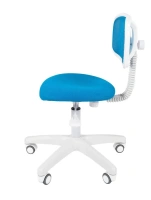 Офисное кресло CHAIRMAN 250, ткань TW/сетчатый акрил, голубой, пластик белый