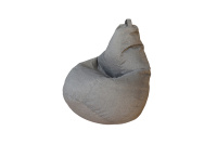 Бескаркасное кресло Мешок Груша XL 5021821 Ткань рогожка серая Бескаркасное кресло Мешок Груша XL 5021821 Ткань рогожка серая