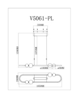 Светодиодный подвесной светильник Moderli V5061-PL Eclipce