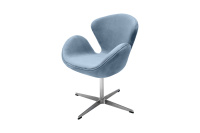 Кресло дизайнерское Swan Chair FR 0654 Замша серая