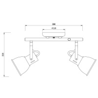 Потолочный светильник Arte Lamp A1677PL-2GY Jovi