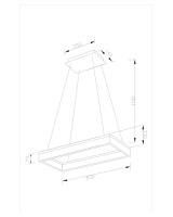 Светодиодный подвесной светильник Moderli V1731-PL Euro LED*42W