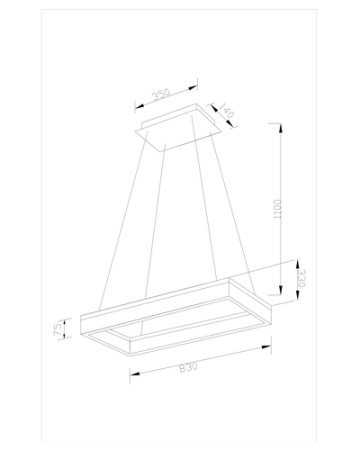 Светодиодный подвесной светильник Moderli V1731-PL Euro LED*42W