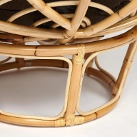 Кресло PAPASAN с подушкой, ткань коричневый/natural