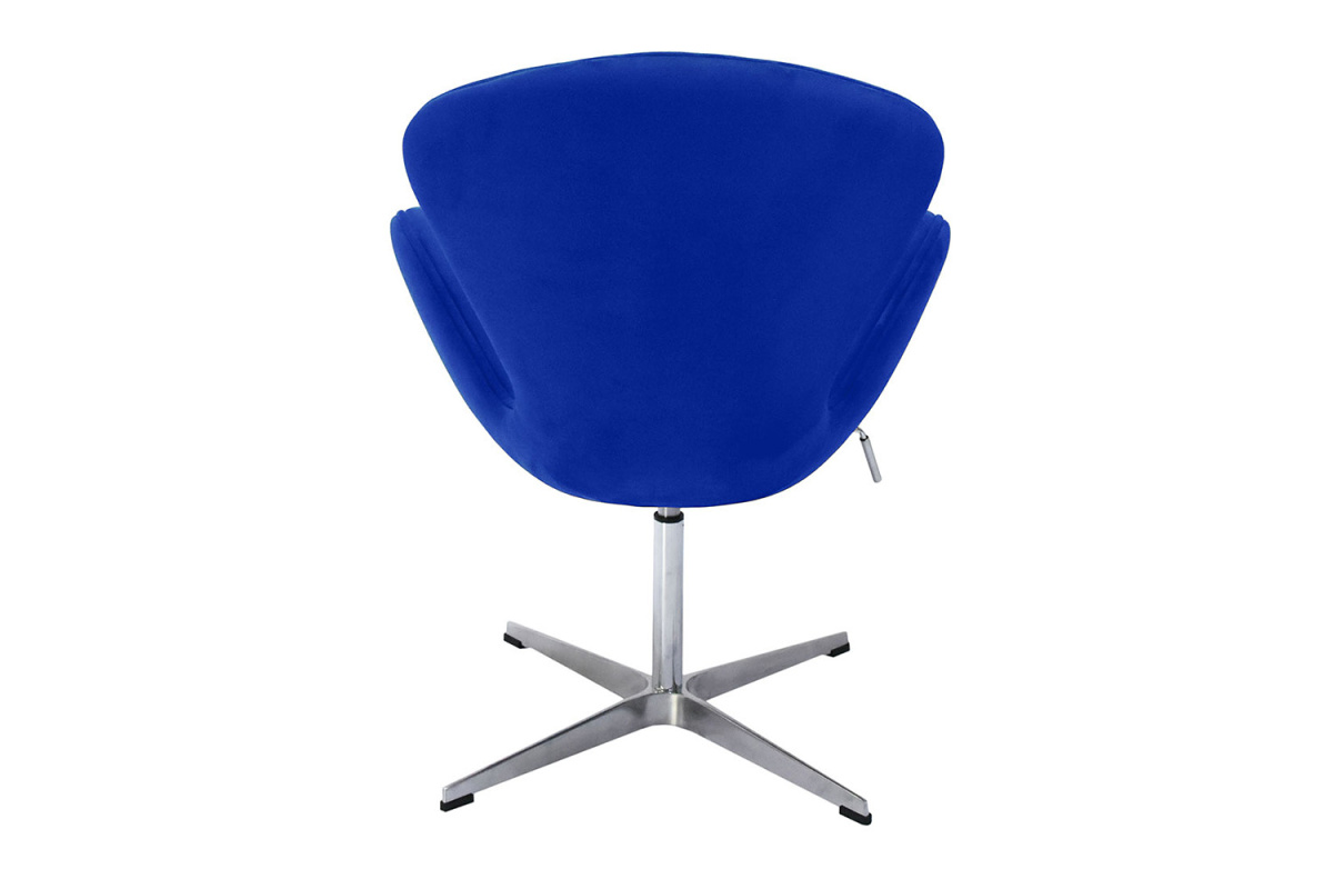 Кресло дизайнерское Swan Chair FR 0652 Замша синяя
