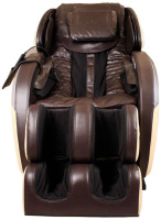 Кресло массажное Futuro Экокожа бежево-коричневая