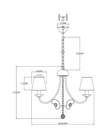 Люстра подвесная Moderli V2492-5P Daniel