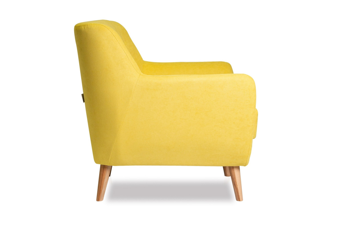 Мягкое кресло Aspen M28-1S Микровелюр Candy Sunny (желтый)
