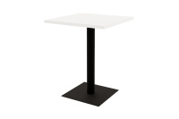 Стол обеденный Simple 21SIMPLE.006 Белый/Черный металл