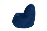 Бескаркасное кресло Мешок Груша L 5023411 Ткань велюр синий