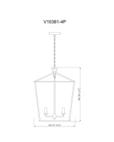 Светильник подвесной Moderli V10381-4P Stala