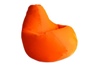 Бескаркасное кресло Мешок Груша XL 5002221 Ткань Фьюжн оранжевая
