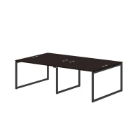 Стол 2-х местный XTEN-Q, 240х140, Легно темный/Антрацит Стол 2-х местный XTEN-Q, 240х140, Легно темный/Антрацит