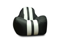 Бескаркасное кресло Спорт 3611101 Экокожа черная