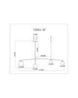 Подвесной светильник Moderli V3091-4P Sierro