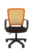 Офисное кресло CHAIRMAN 698LT, ткань стандарт/сетчатый акрил, оранжевый