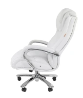 Офисное кресло CHAIRMAN 402, натуральная кожа, белый